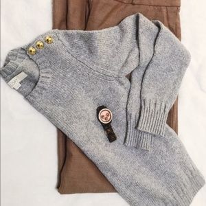 Ann Taylor LOFT Sweater with Button Detail